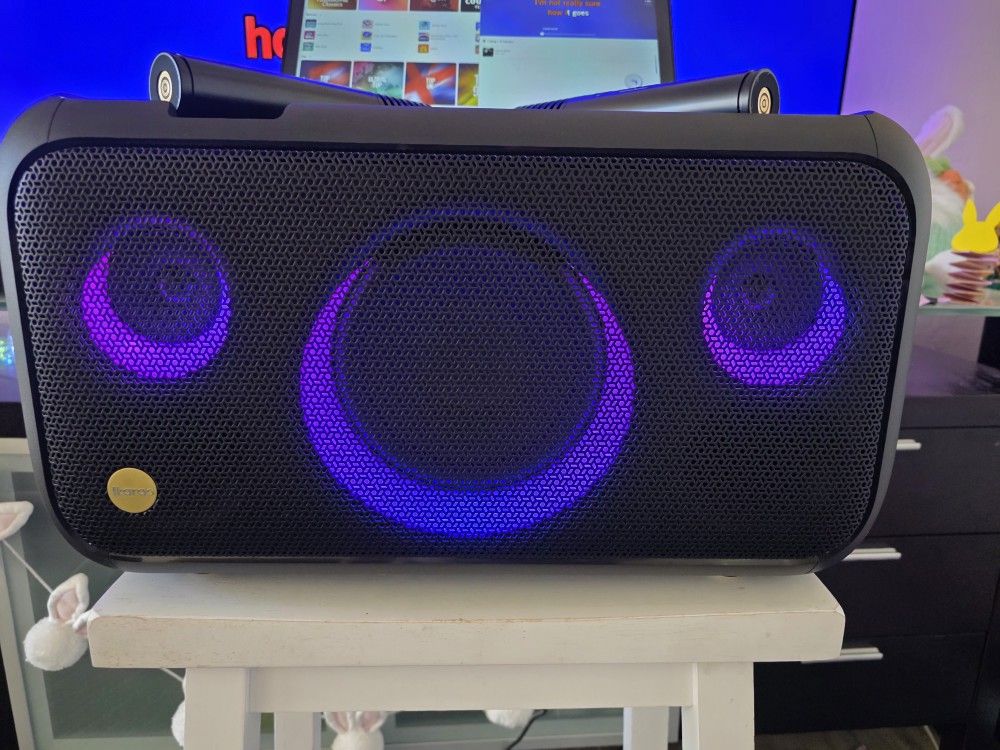 Ikarao Break X1 wireless microphone mic pa guitar input mixer amplifier karaoke tablet Bluetooth Speaker
