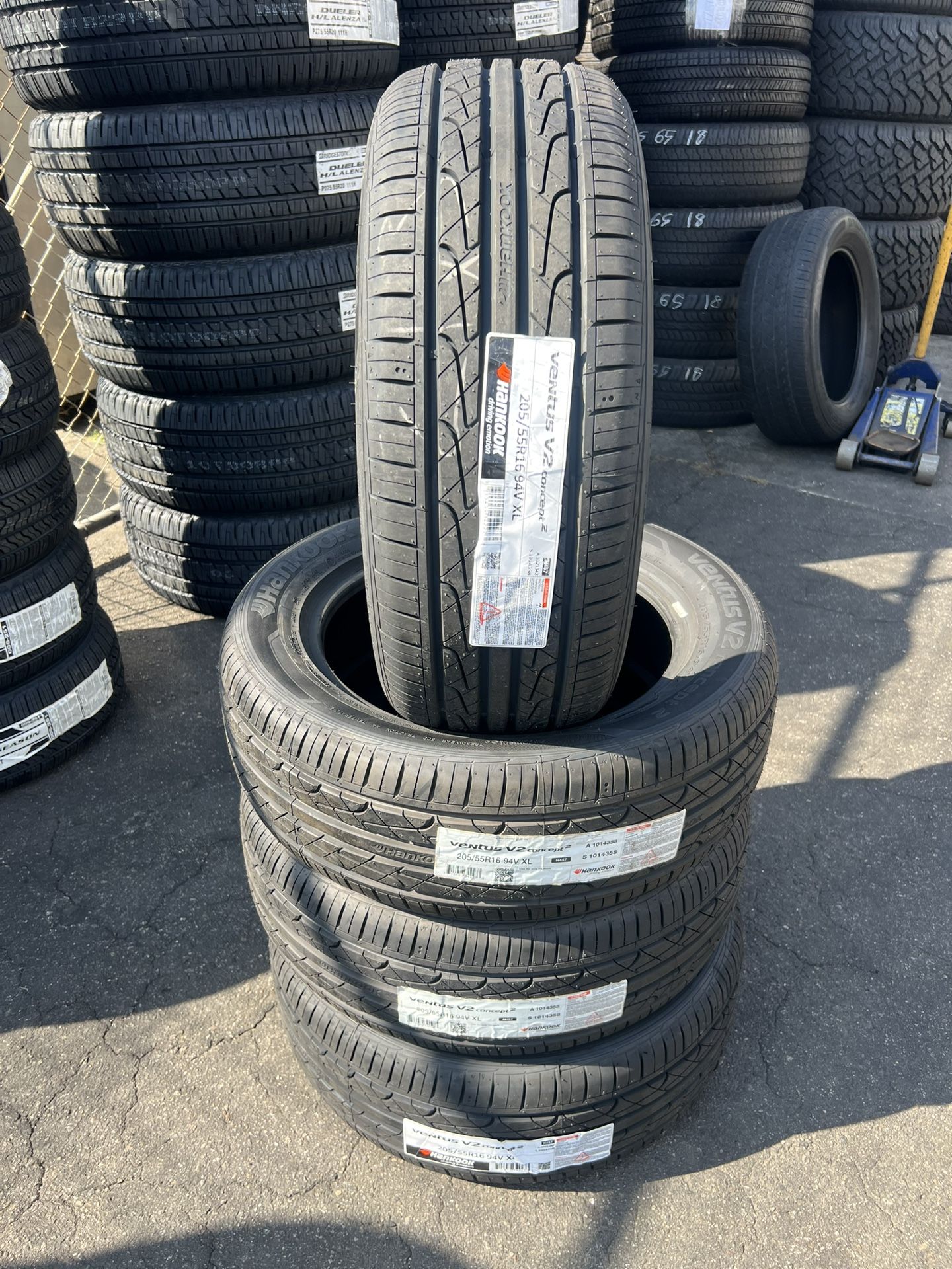 205/55/16 Hankook New Tires Set Of 4 Installed And Balanced Set De 4 Llantas Instaladas Y Balanceadas