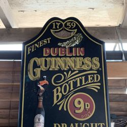 Guinness Beer, Wood Sign, Beer Sign, Man Cave, Wall Decor