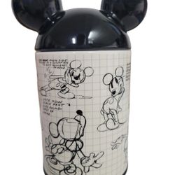 Disney Mickey Mouse Sketch Cookie Jar  Container 90 Yrs of Magic Sketchbook
