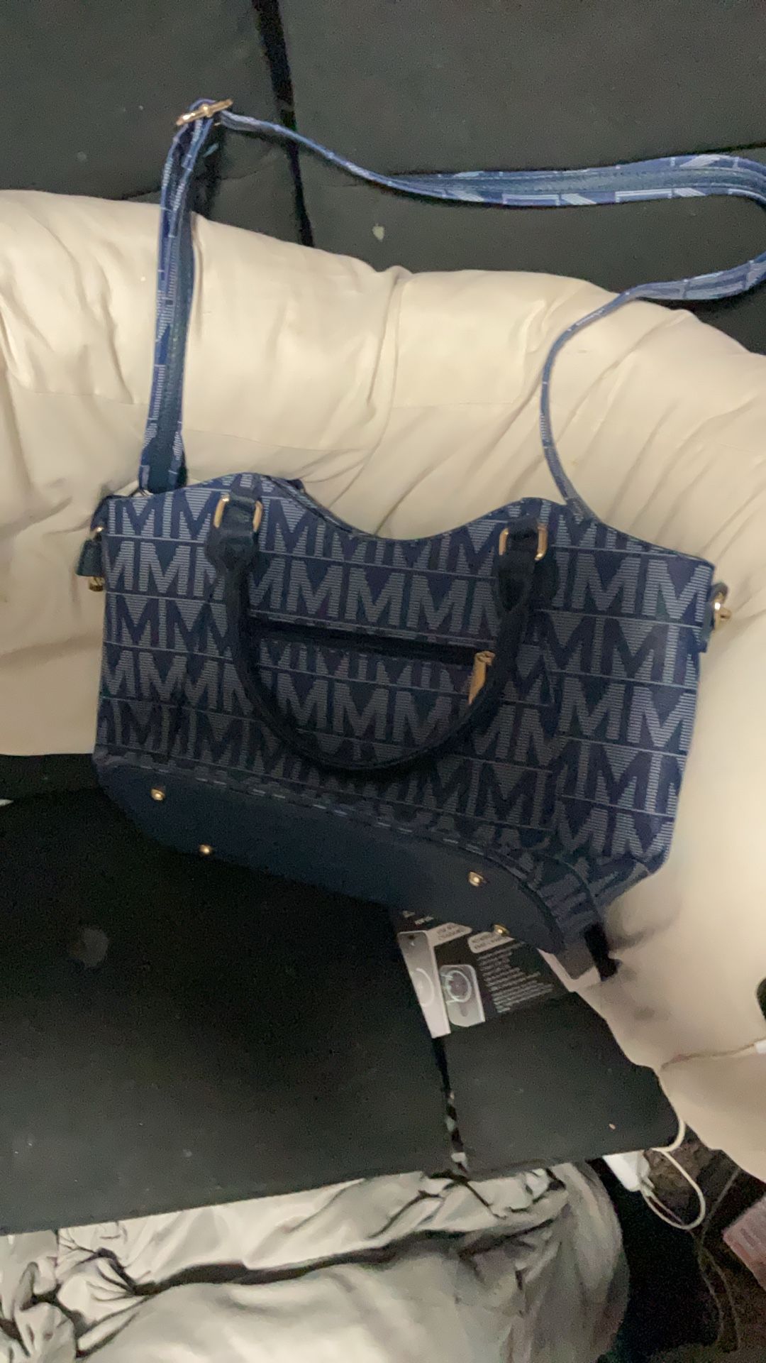 Blue Michael Kors Purse