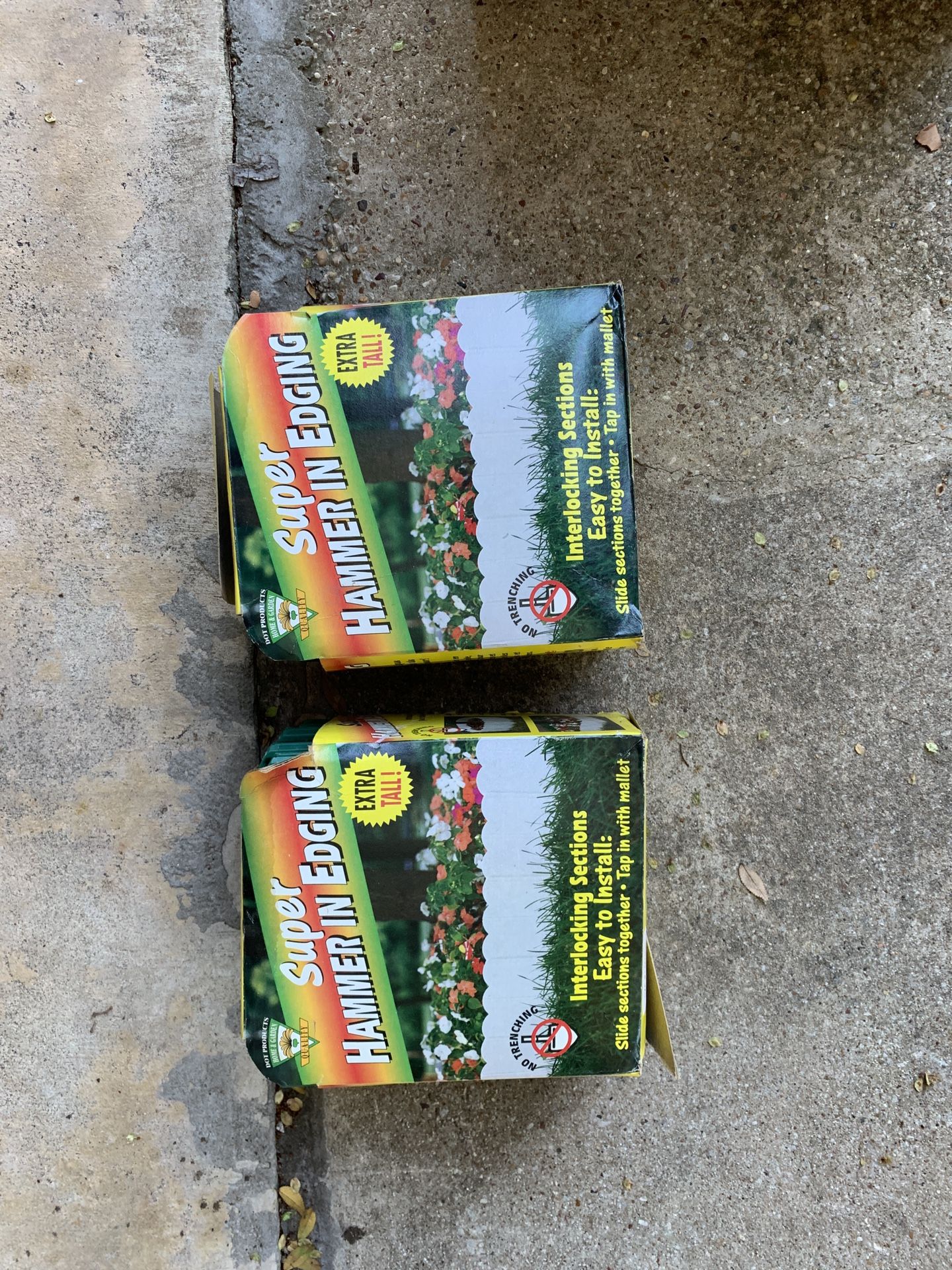 Two boxes super hammer in edging for flower beds, gardens, etc.