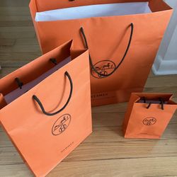 Hermes Gift Bags - Orange $10 Each