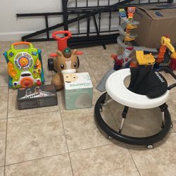 Baby Stuff ( Walkers, Toys, Humidifier And Crib Mobile Toy