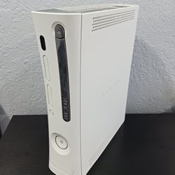 Clean Xbox 360 White Console Only - HDMI - Chrome Tray - 16.5A Tested & Working