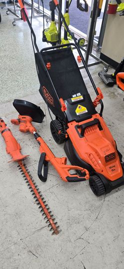 Black n Decker electric mower weedeater and hedger all for 50$