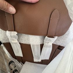 Black leather Hudson Backpack