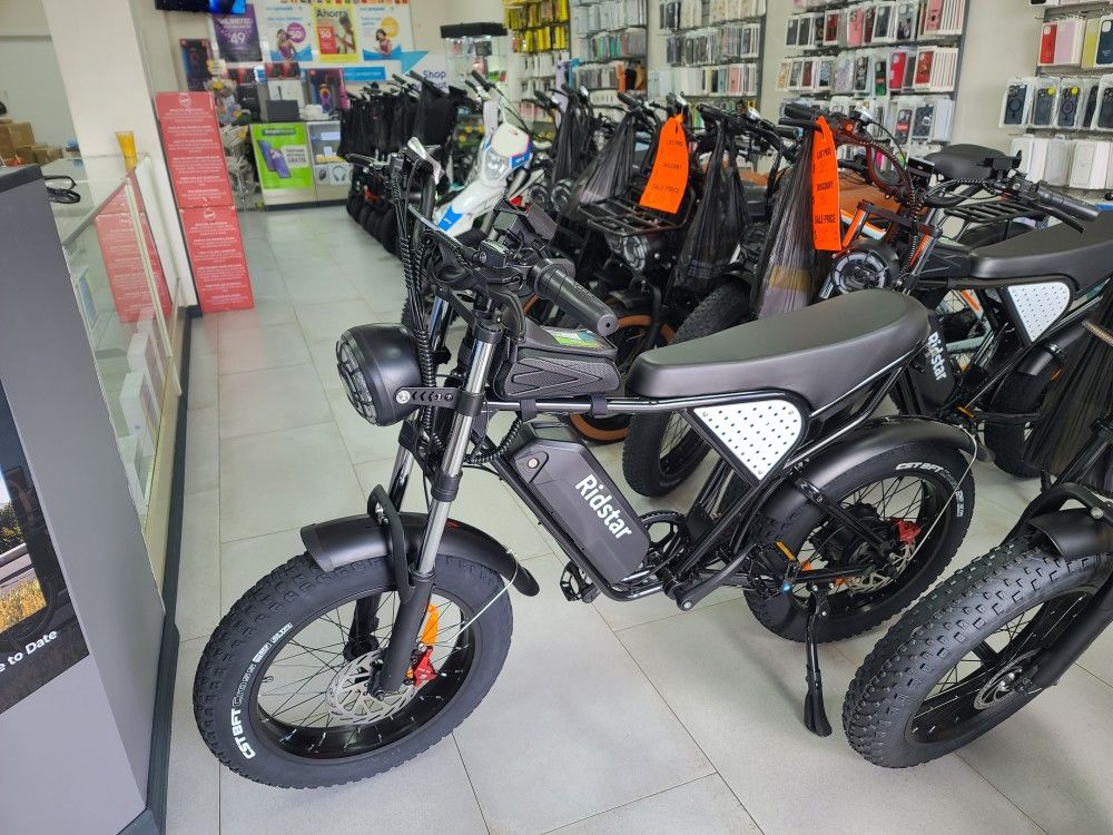 Ridstar Q20 Electric Bicycle 33MPH! Finance For $50 Down Payment!!