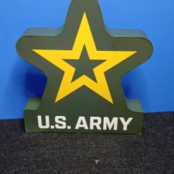 United States Army Wooden Sign--Desktop or Wall Mount--5x6"