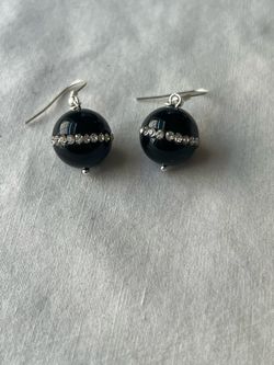 Black onyx earrings