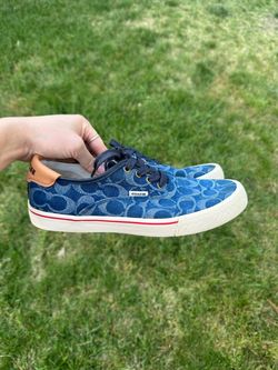 Coach Signature Denim Low-Top Sneakers