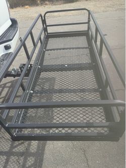 Car rear high cargo rack carrier