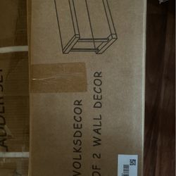 2 Shelve Set Wooden Decor