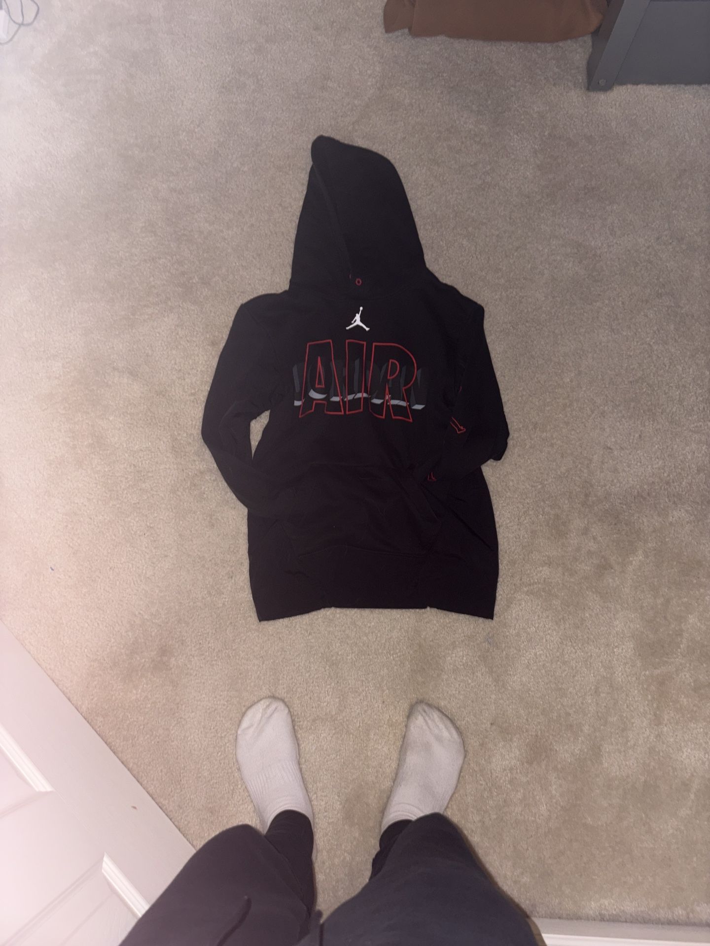 Boys Black And Red Jordan Coat