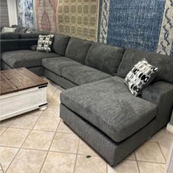 Ballinasloe smoke Double chaise sectional