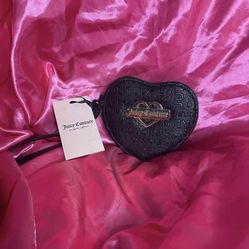 Juicy Couture Black Glam Heart Wallet