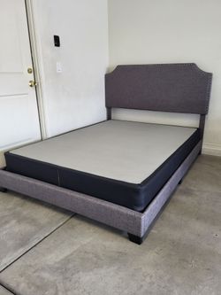 Queen Bed + spring box (Excellent Condition)