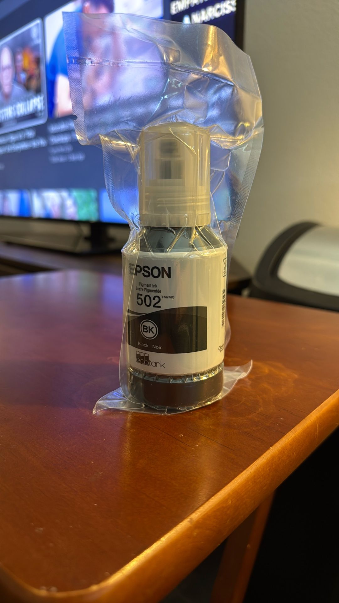 New, Unopened In Original Packaging Black Ink For Epson 502