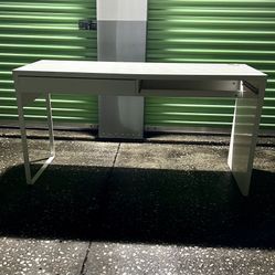 White IKEA Desk