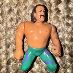 Vintage WWF Jake The Snake Roberts 4.5" Figure Used 1990 Titan Sports