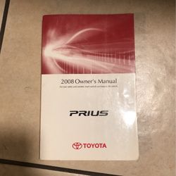 2008 Gen 2 Toyota Prius Owner’s Manual
