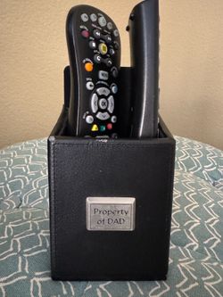 “Property of Dad” Remote holder
