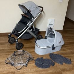 Uppababy Vista V2 Strollser and bassinet 