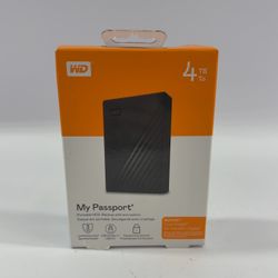 New Western Digital WD Portable My Passport 4TB SSD
