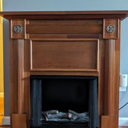 Decorative Fireplace w/liquid heat