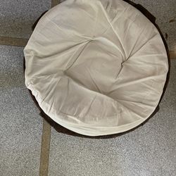 Vintage Indian Chakki Ottoman