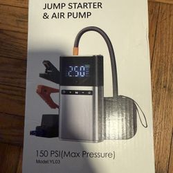 Brand New , Jump starter and air pump 