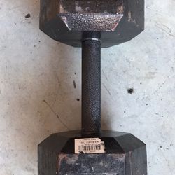1-40lbs Cast Iron Hex Dumbbells