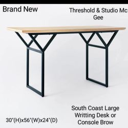 Brand New South Coast Large Writting Desk Or Console Table Brow 