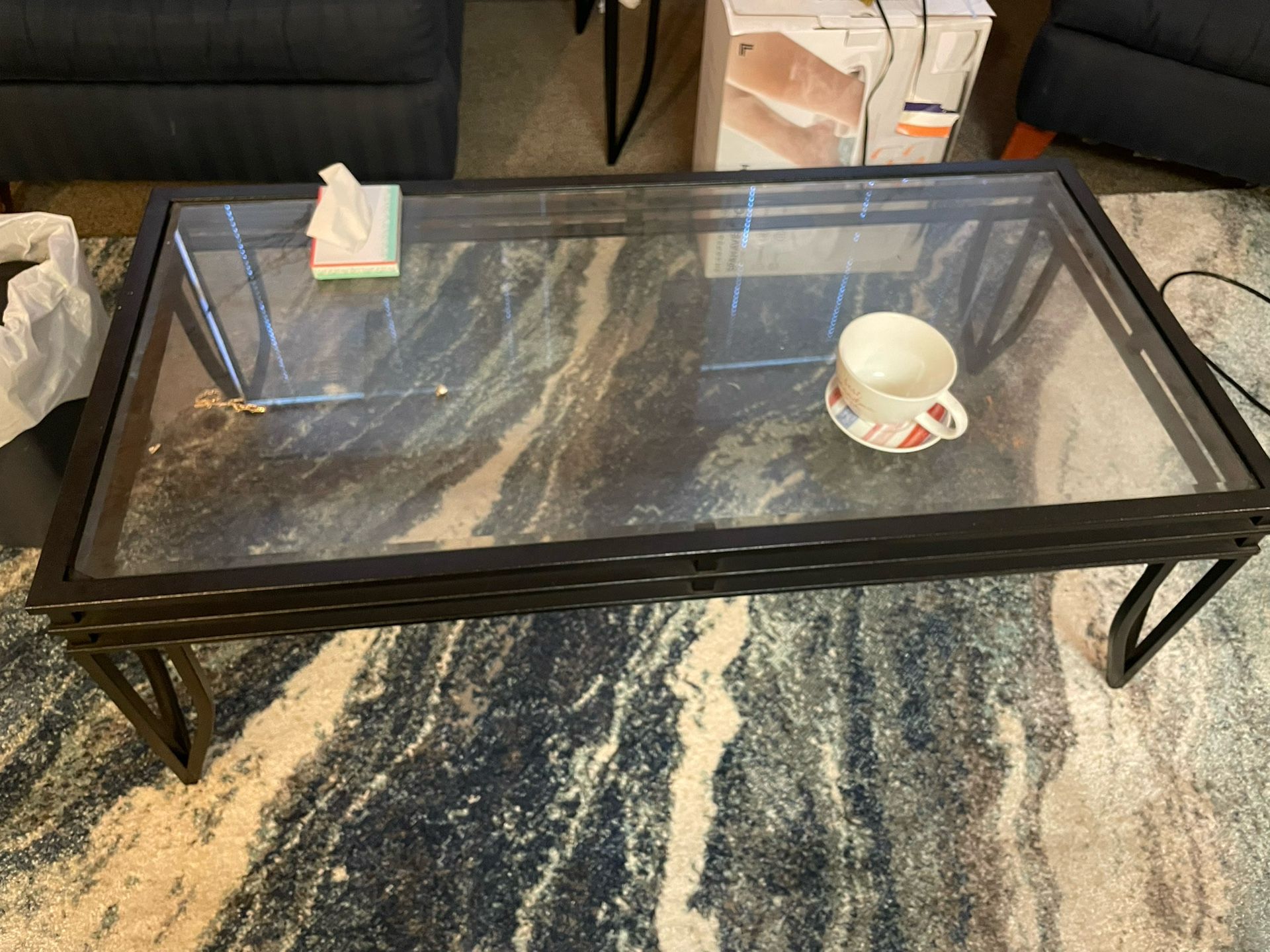 Glass Top Home Table Set