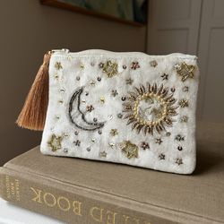 Sun & Moon Coin Purse ( 6”x4” ) firm on price