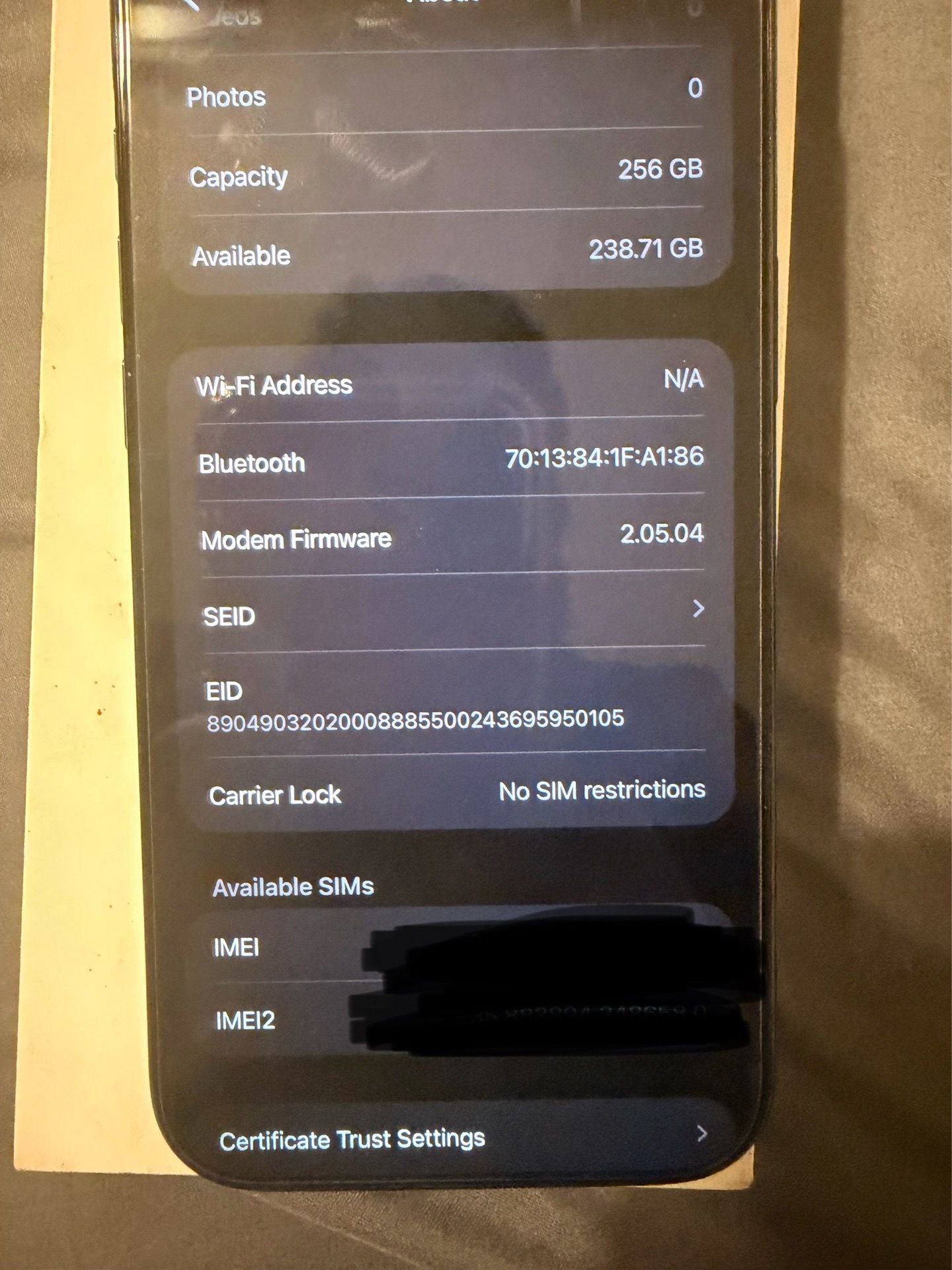 iPhone Air unlock