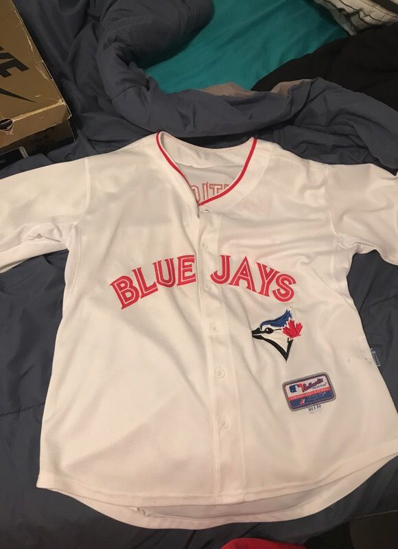 Stitched Blue Jays jersey