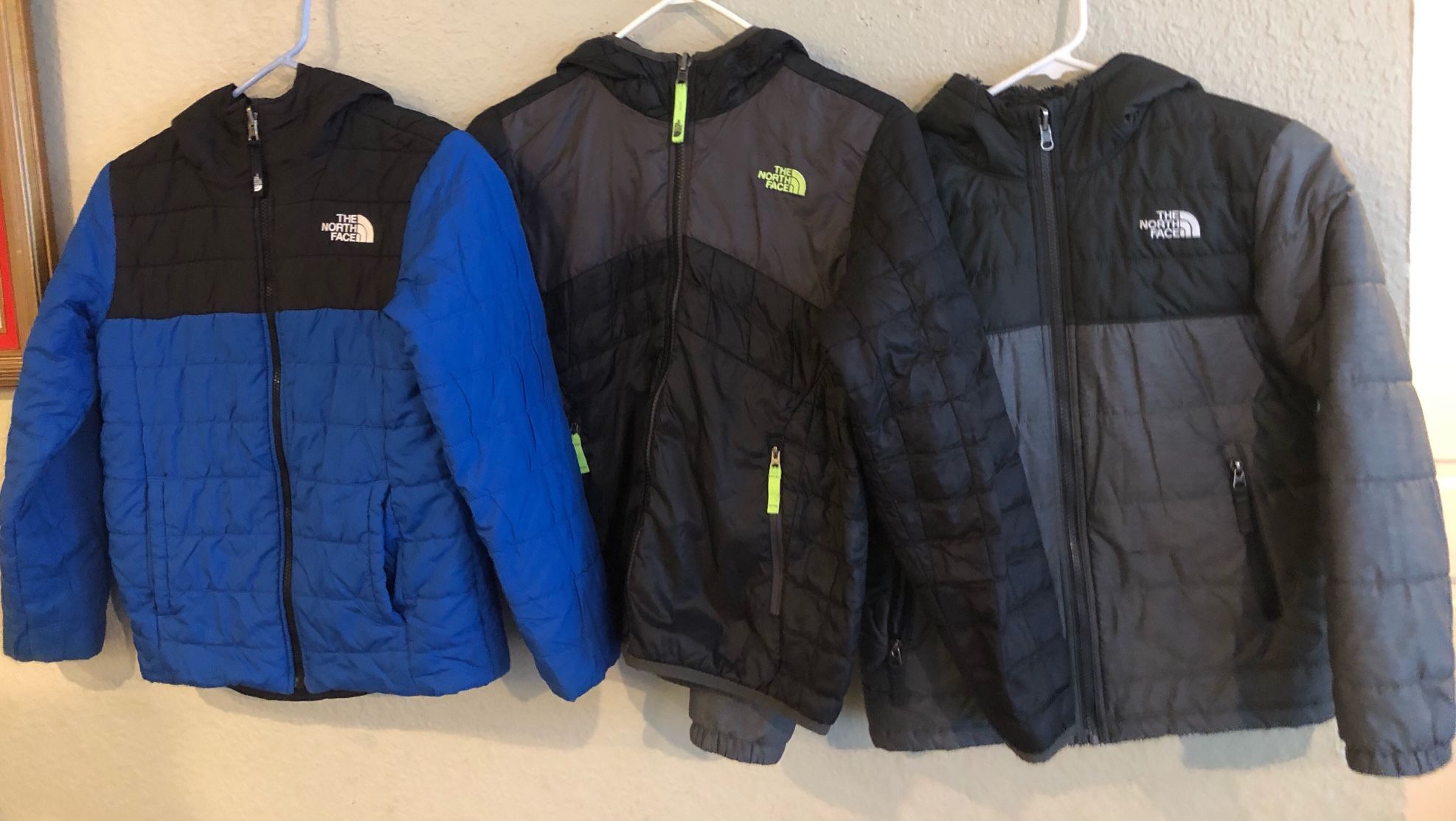 Reversibles North Face Boy’s Jackets M 10/12 $20 Each