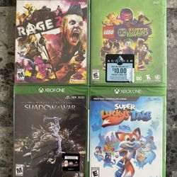 Lot Of 4 Games Microsoft Xbox One New and Factory Sealed