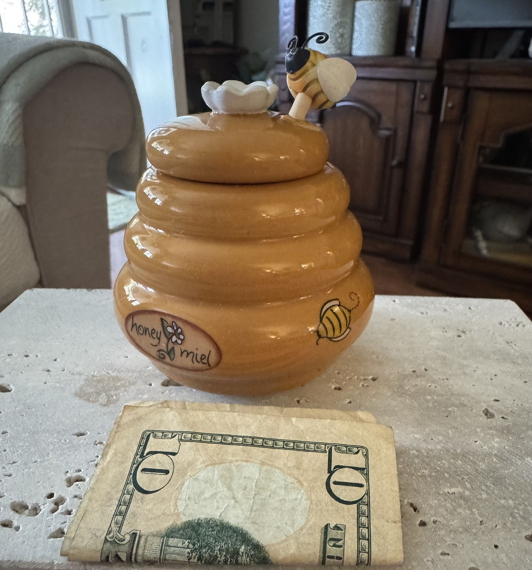 Ceramic Honey Pot
