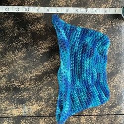 Crochet blue bucket cat ear hat( Infant/  toddler)
