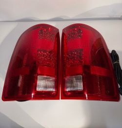 2007 to 2013 GMC Sierra Red LED Reverse Lamps Taillights micas Calaveras