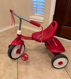 Red tricycle