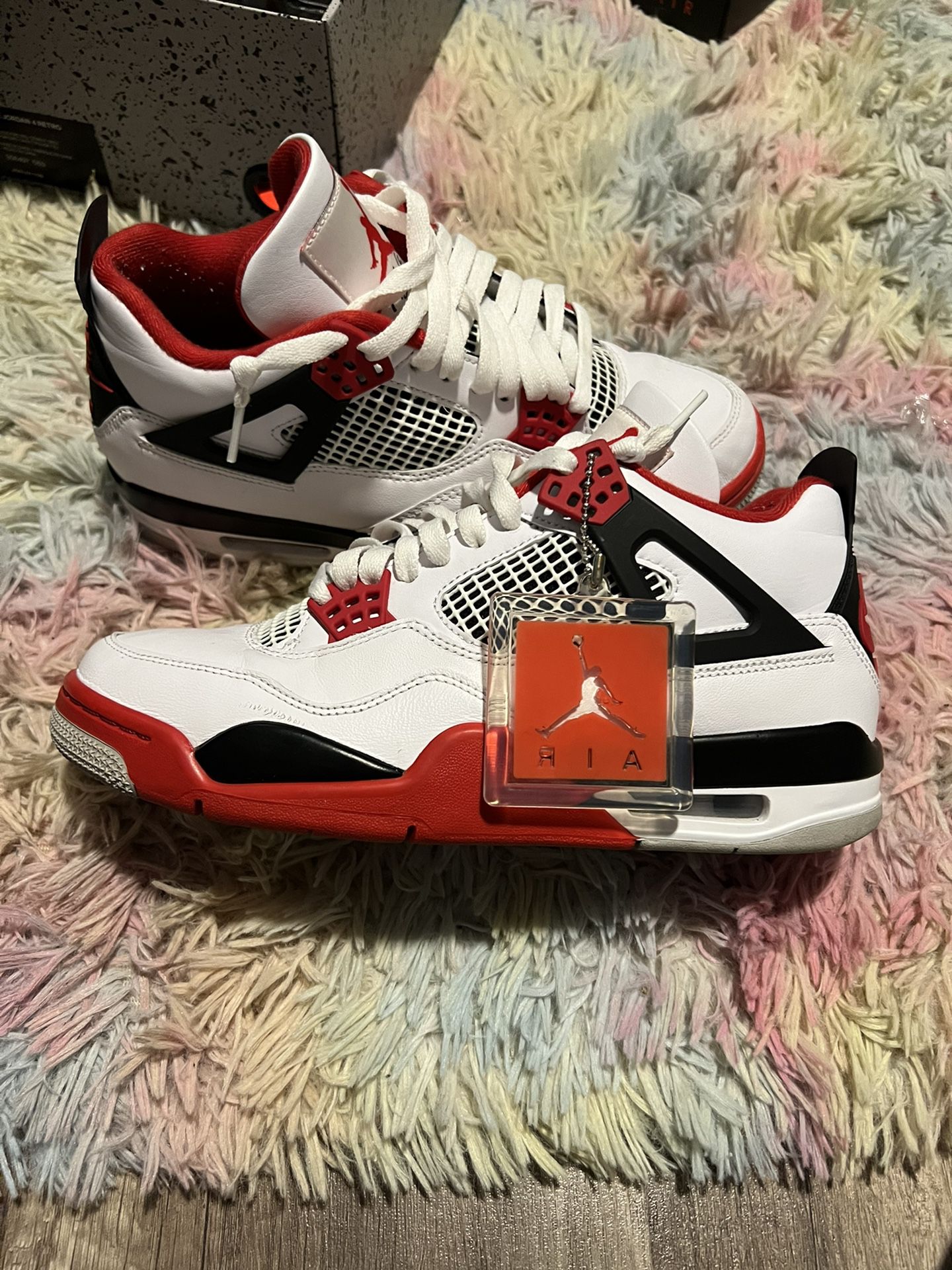 Fire Red 4 Size 8.5  Men