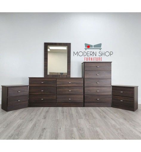 Dresser With Mirror , Chest And Two Nightstands *** Financing Available