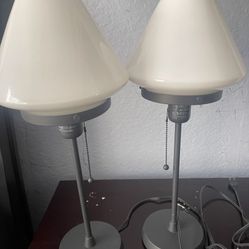 2  Glasses Lamps 