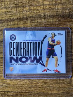 Yanic Konan-Niederhauser Topps 2025 Generation Now Rookie Clippers #GN-30