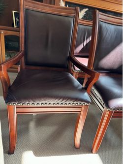Cherry wood chairs.