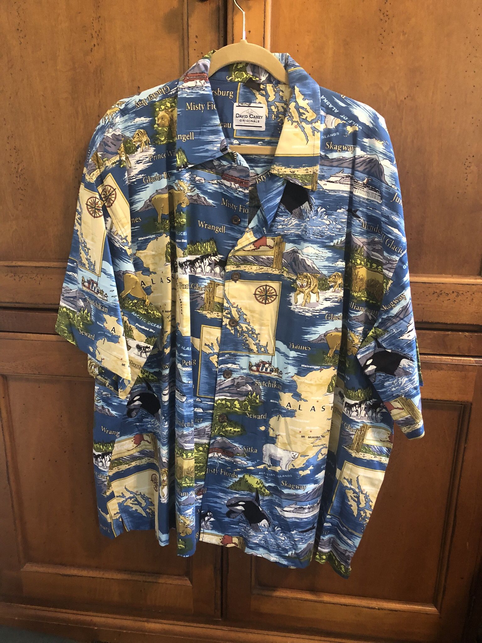 DAVID CAREY ORIGINALS MEN’S 3XL ‘ALASKA’ SHIRT