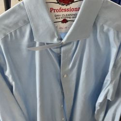 Calvin Klein Blue Button Up Slim Fit